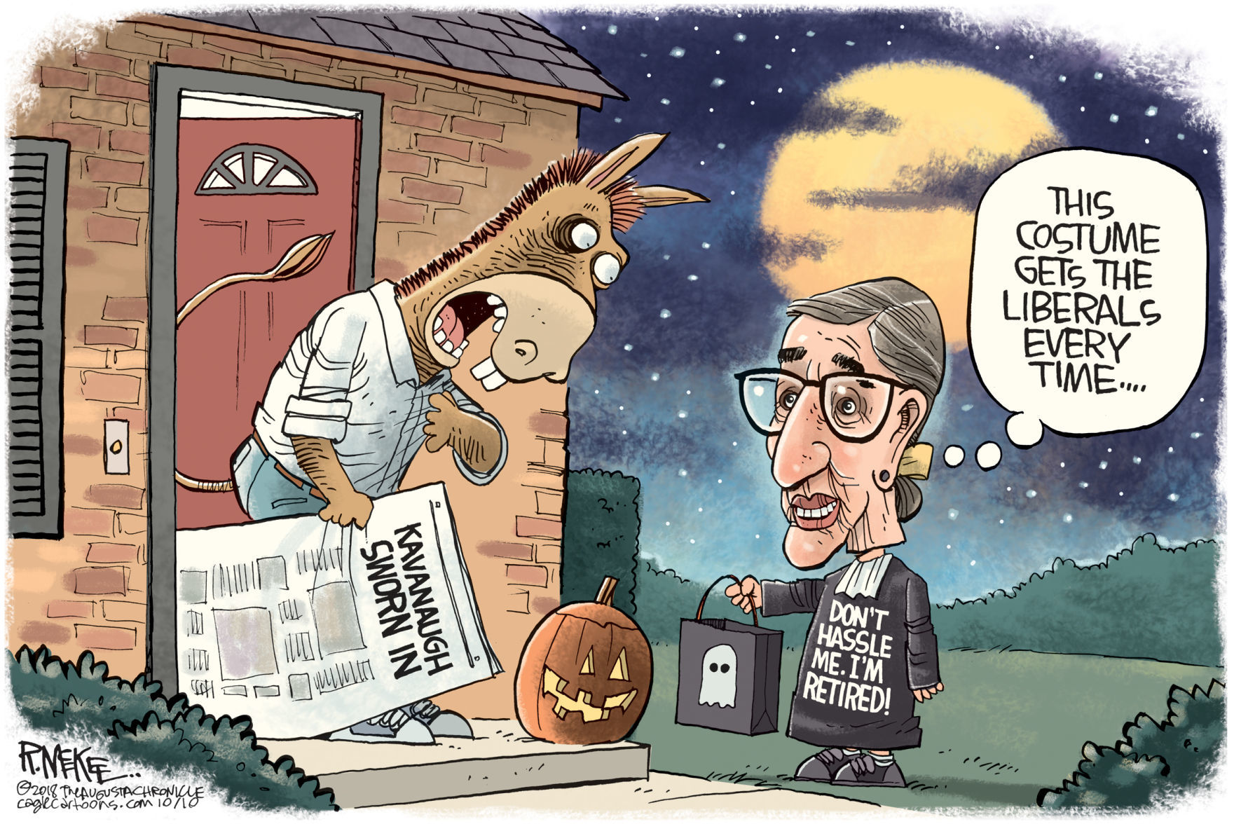 Ginsburg Costume by Rick McKee, The Augusta Chronicle